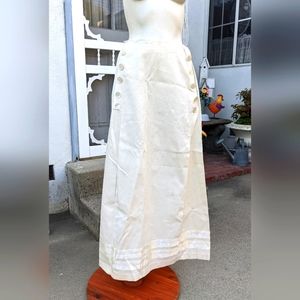 Edwardian Vintage White Summer Skirt
